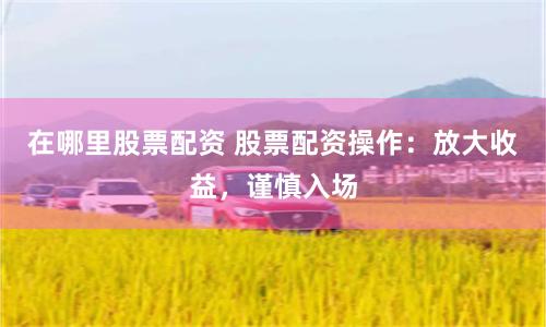 在哪里股票配资 股票配资操作：放大收益，谨慎入场