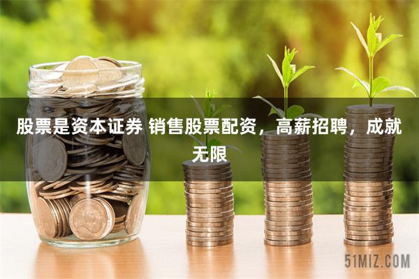 股票是资本证券 销售股票配资，高薪招聘，成就无限