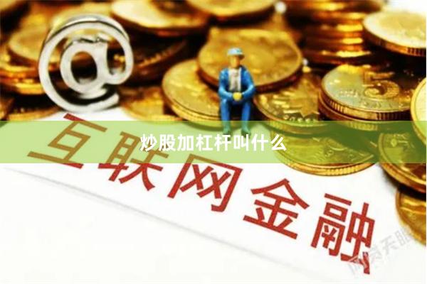 炒股加杠杆叫什么